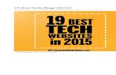 Top 19 Tech Blogs in 2015