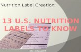 Nutrition Label Creation:13 U.S. Nutrition Labels To Know