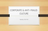 Corporate & Anti-fraud Culture