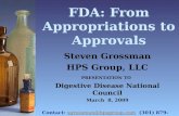 Steven Grossman, FDA Reform in the 111th Congress