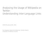 Analysing the Usage of Wikipedia on Twitter: Understanding Inter-Language Links