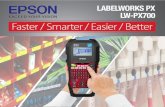 The Epson LABELWORKS LW-PX700 label printer features