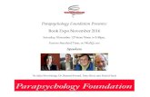 Parapsychology Foundation's Fall 2016 Book Expo