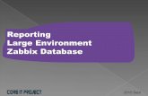 Reporting Large Environment Zabbix Database