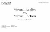Virtual Reality vs. Virtual Fiction. Digital communications trends 2016 and beyond, seminar, 28 January 2016