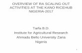 Overview of RiceAdvice scaling out activities at the Kano ricehub, Nigeria 2017