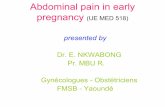 M2 abdominal pain in early pregnancy
