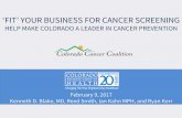 Colorado Cancer Coalition - Colorado Business Group on Health 2-9-17