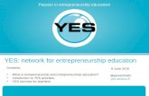 YES: network for entrepreneurship education