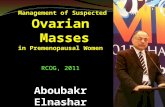 Management of Suspected  Ovarian Masses  in Premenopausal Women   RCOG, 2011