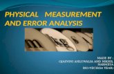 Physical measurement and error analysis
