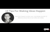 10 Tips For Making Ideas Happen