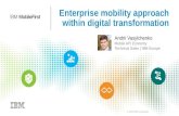 Entreprise mobility approach within digital transformation
