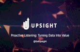 Proactive Listening: Turning Data Into Value | Mickey Maher