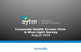 Corporate Health Screen Time & Blue Light Survey