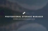 Professional Storage Manager Slides (2017)