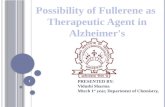Possibility of Fullerene as Therapeutic Agent in Alzheimer's