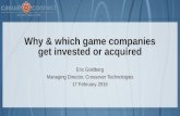 Why & Which Game Companies Get Invested or Acquired | Eric Goldberg