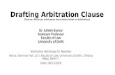 Drafting Arbitration Clause