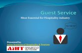 Importance of guest service in Hospitilaty