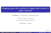 Designing game-like activities to engage adult learners in higher education