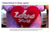 Valentine's Day Quiz