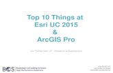 Top 10 Things at Esri UC & ArcGIS Pro - Pee Dee User Group - August Meeting