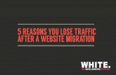 5 Reasons you lose traffic after a website migration