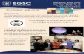 EGSC Newsletter - July 2016