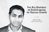 Hustle Con: Two Key Decisions on Bootstrapping for Massive Growth with Ramit Sethi