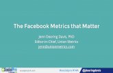 Facebook Metrics That Matter By Jenn Deering Davis