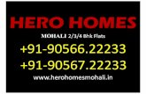 Hero Homes Sector 88 Mohali. +91-9056622233 / +91-7355062122.