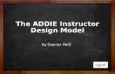 The addie instructor design model