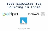 Best practices for sourcing in india