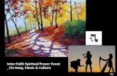 Inter faith prayer through music & cultural appreciation