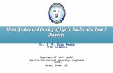 Sleep Quality and Quality of Life in Adults with Type 2 Diabetes