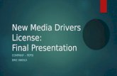 New Media Drivers License: Final presentation