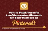 How to build powerful lead generation channels for your business on pinterest