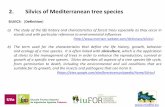 Silvics of mediterranean species
