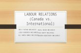 LABOUR RELATIONS (Canada vs International) final
