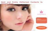Best and funky patterned contacts to choose from