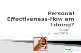 Personal effectivenes how am i doing-jan '16