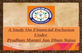 An analysis on financial inclusion Under Pradhan Mantri Jan dhan Yojna