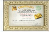 Appreciation Certificate Punjab Textbook Board