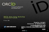 2016 ORCID Hong Kong Workshop: Introduction and Welcome (D. Wright)