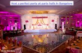 Host a perfect party at party halls in bangalore