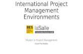 International Project Management Environments