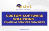 Custom Software Solutions: Financial Services Providers