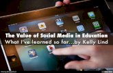 Value of social media presentation