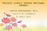 Private labels vs National brands
